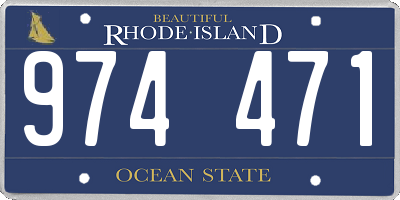 RI license plate 974471