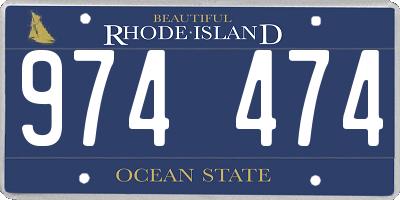 RI license plate 974474