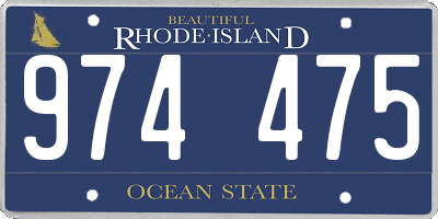 RI license plate 974475