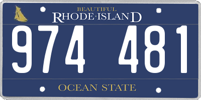 RI license plate 974481