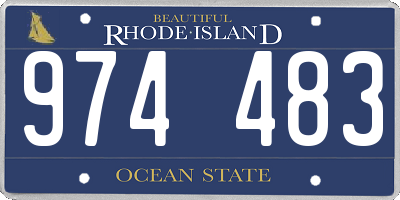 RI license plate 974483