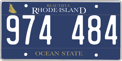 RI license plate 974484
