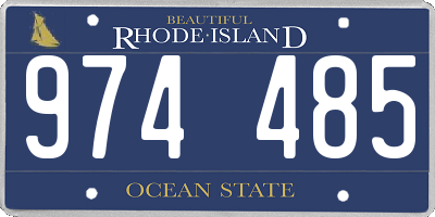 RI license plate 974485