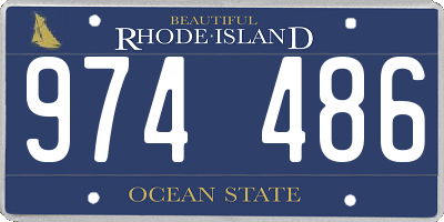 RI license plate 974486