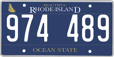 RI license plate 974489