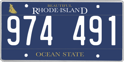 RI license plate 974491