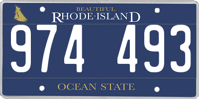 RI license plate 974493