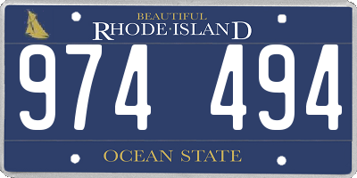 RI license plate 974494