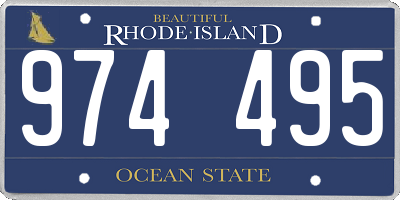 RI license plate 974495