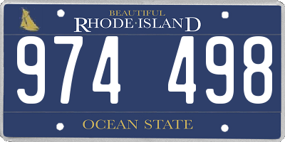 RI license plate 974498