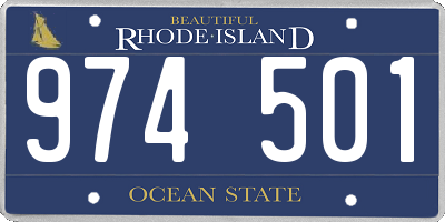 RI license plate 974501