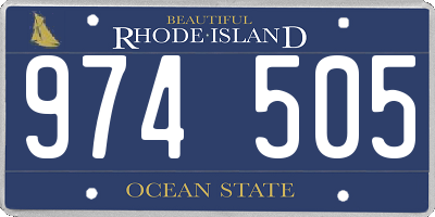 RI license plate 974505