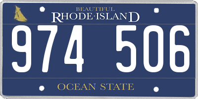 RI license plate 974506