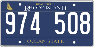 RI license plate 974508