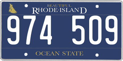 RI license plate 974509