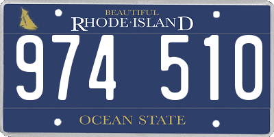 RI license plate 974510