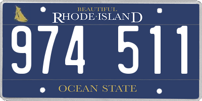 RI license plate 974511