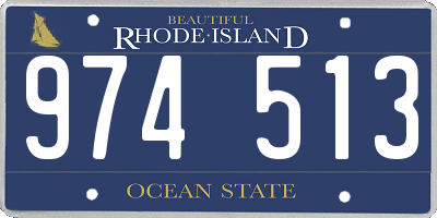 RI license plate 974513