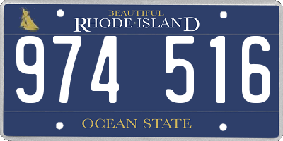 RI license plate 974516