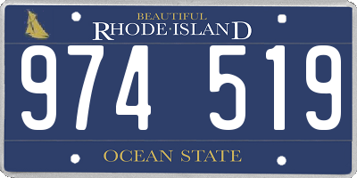 RI license plate 974519