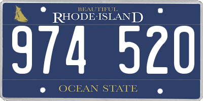 RI license plate 974520