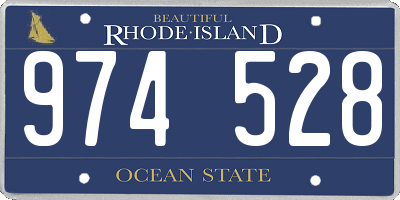 RI license plate 974528