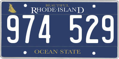 RI license plate 974529