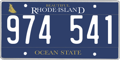 RI license plate 974541