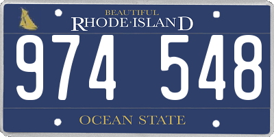 RI license plate 974548