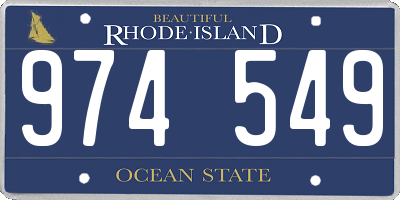 RI license plate 974549