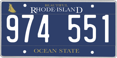 RI license plate 974551