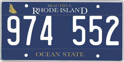 RI license plate 974552