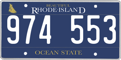 RI license plate 974553