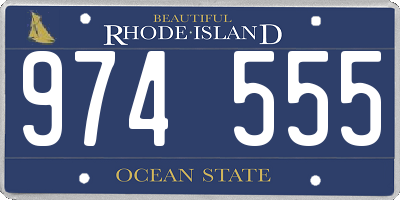 RI license plate 974555