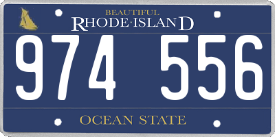 RI license plate 974556