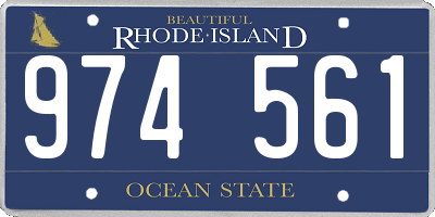 RI license plate 974561