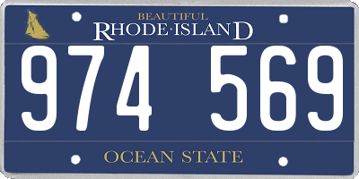 RI license plate 974569