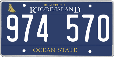 RI license plate 974570