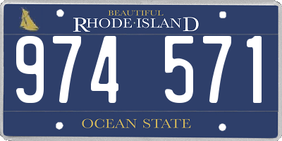 RI license plate 974571