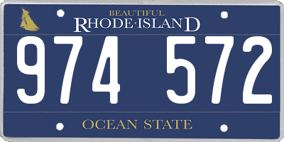 RI license plate 974572