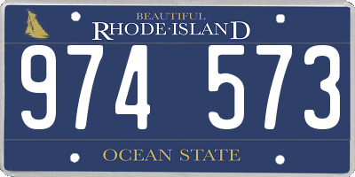 RI license plate 974573