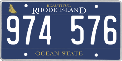 RI license plate 974576