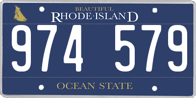 RI license plate 974579