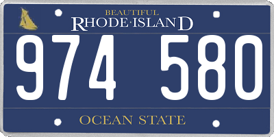 RI license plate 974580