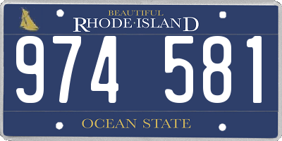 RI license plate 974581