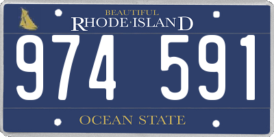 RI license plate 974591