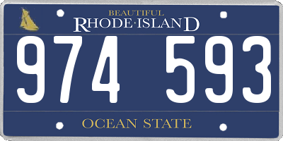 RI license plate 974593