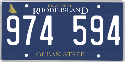 RI license plate 974594