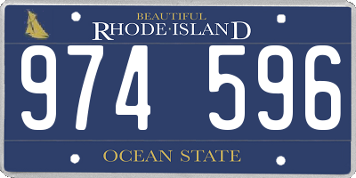 RI license plate 974596