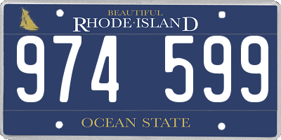 RI license plate 974599